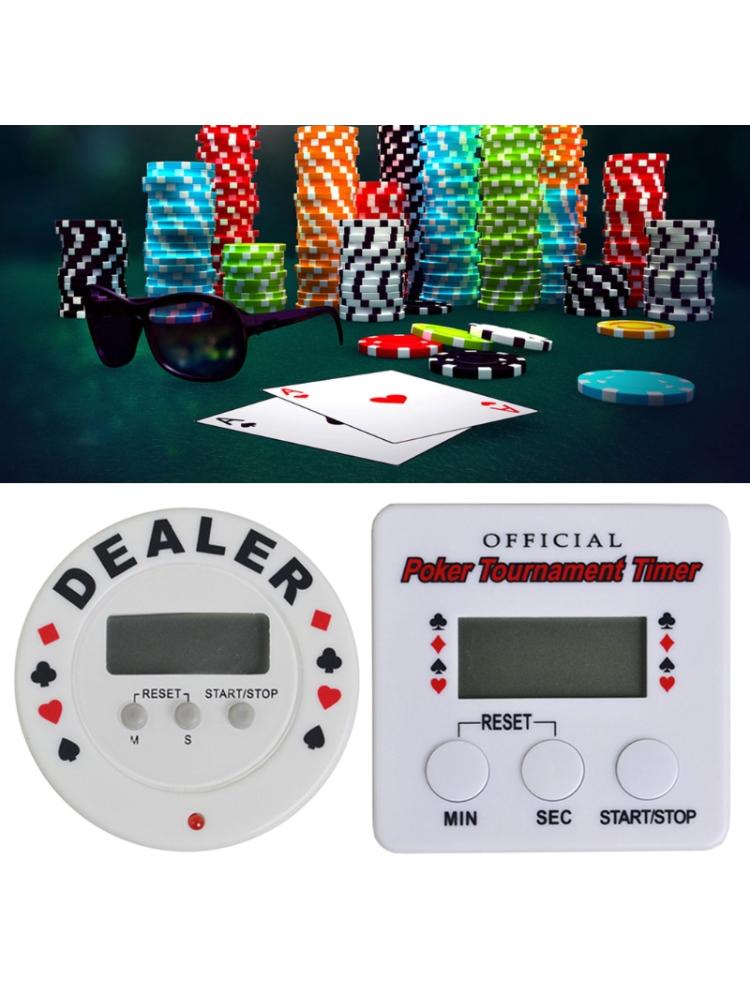Casino Poker Tournament Timer Digital Dealer Timer Black Jack Plastic Poker Chip