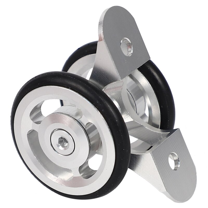 Vouwfiets easy wheel fiets spatbord lager dubbel wiel achterspatbord wiel voor brompton vouwfiets accessoires zilver
