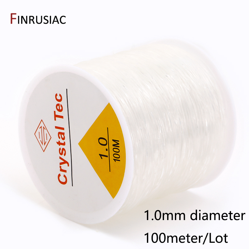 0.4-1.0mm cabo elástico corda de cristal transparente linha elástica para fazer jóias, diy pulseira colar frisado acessórios: Azul