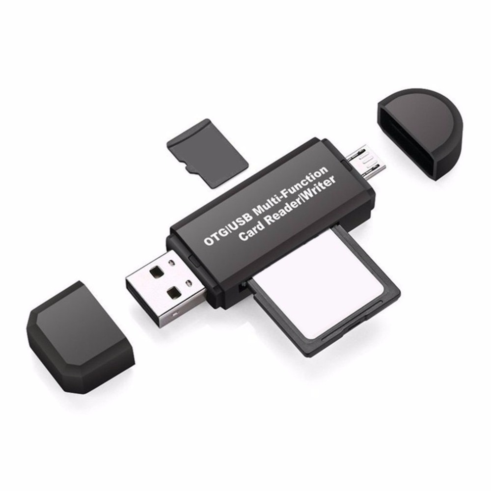 Multifunctionele Smart OTG Kaartlezer High-speed USB 2.0 SD Micro-Sd-kaartlezer USB Adapter voor Android telefoon Computer