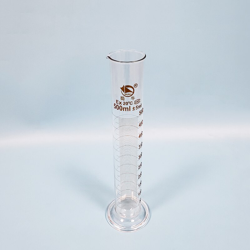 SHUNIU Graduated cylinder with graduation and spout,Capacity 50ml/100ml/250ml/500ml/1000ml/2000ml