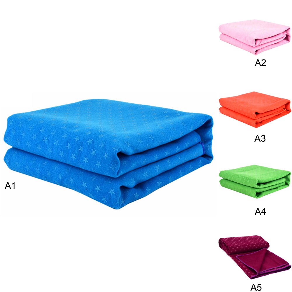 Antislip katoenen yogamat, harshanddoek, zweetabsorberende handdoek voor sport, fitness, pilatesbenodigdheden