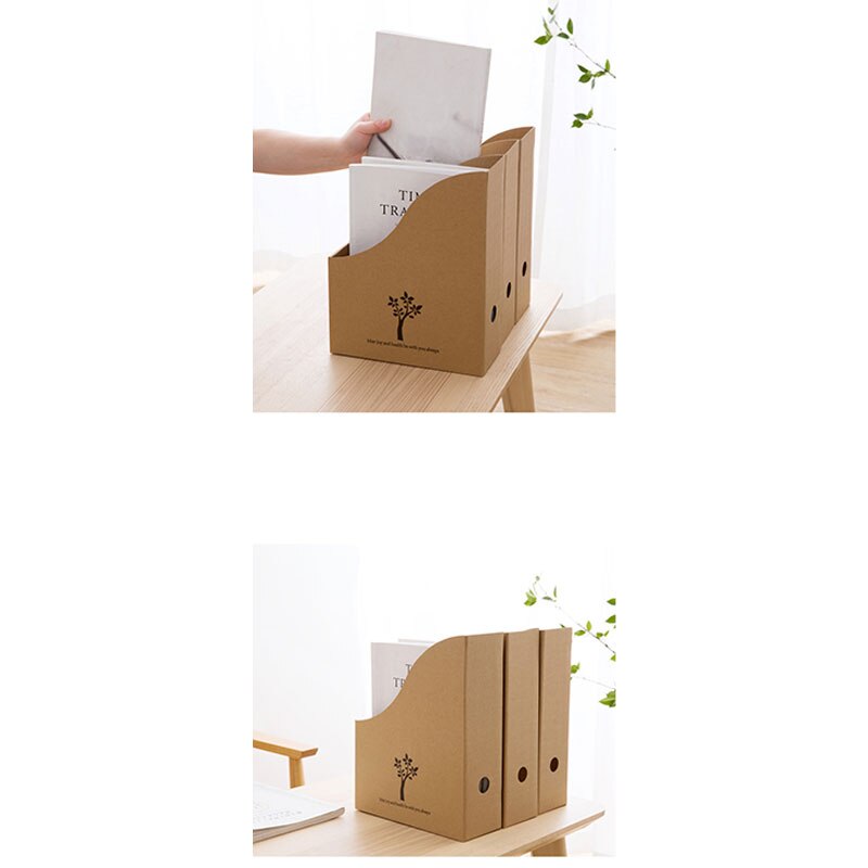 Bestand Papier Houder Desktop File Organizer Voor Boeken Documenten Opbergdoos Document Bureau Map Kantoor Suppiles Papierlade