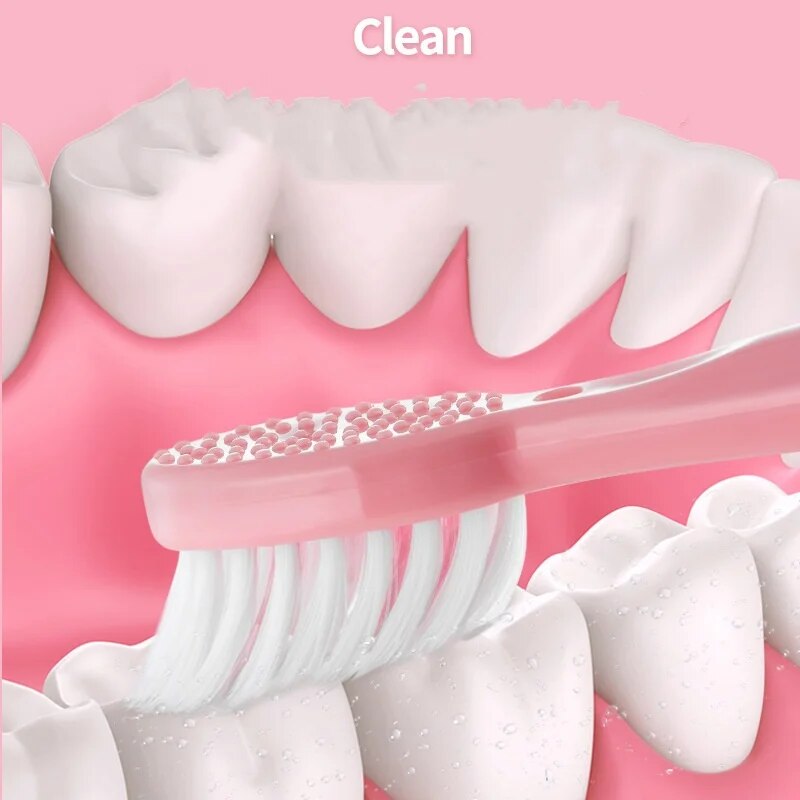 1 cepillo de dientes eléctrico blanco/rosa, modelo adulto, cepillo de dientes eléctrico de cerdas suaves, modelo de batería, juego familiar, cepillo de dientes eléctrico