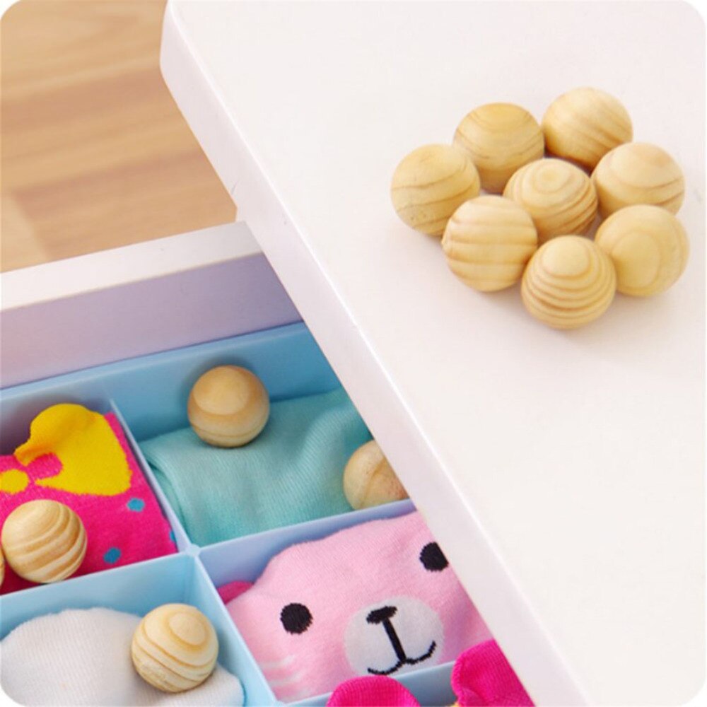50pcs Natural Cedar Wood Balls Moth Repellent for Drawers Storage Boxes Closets