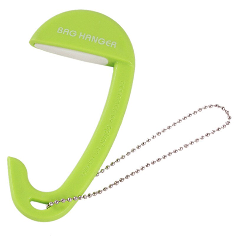 Mini Portable Plastic Bag Hook Clothes Purse Bag Hanger Buckle Device Table Chair Desk Brim Bag Hook Handbag Holder