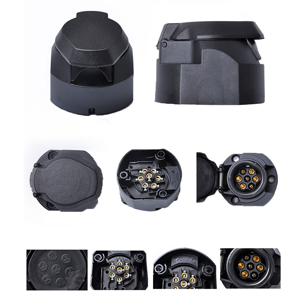 7Pins Electrics Converter Trailer Caravan Plug Female Adapter Connector Caravan Truck Accessories Caravan Accessories