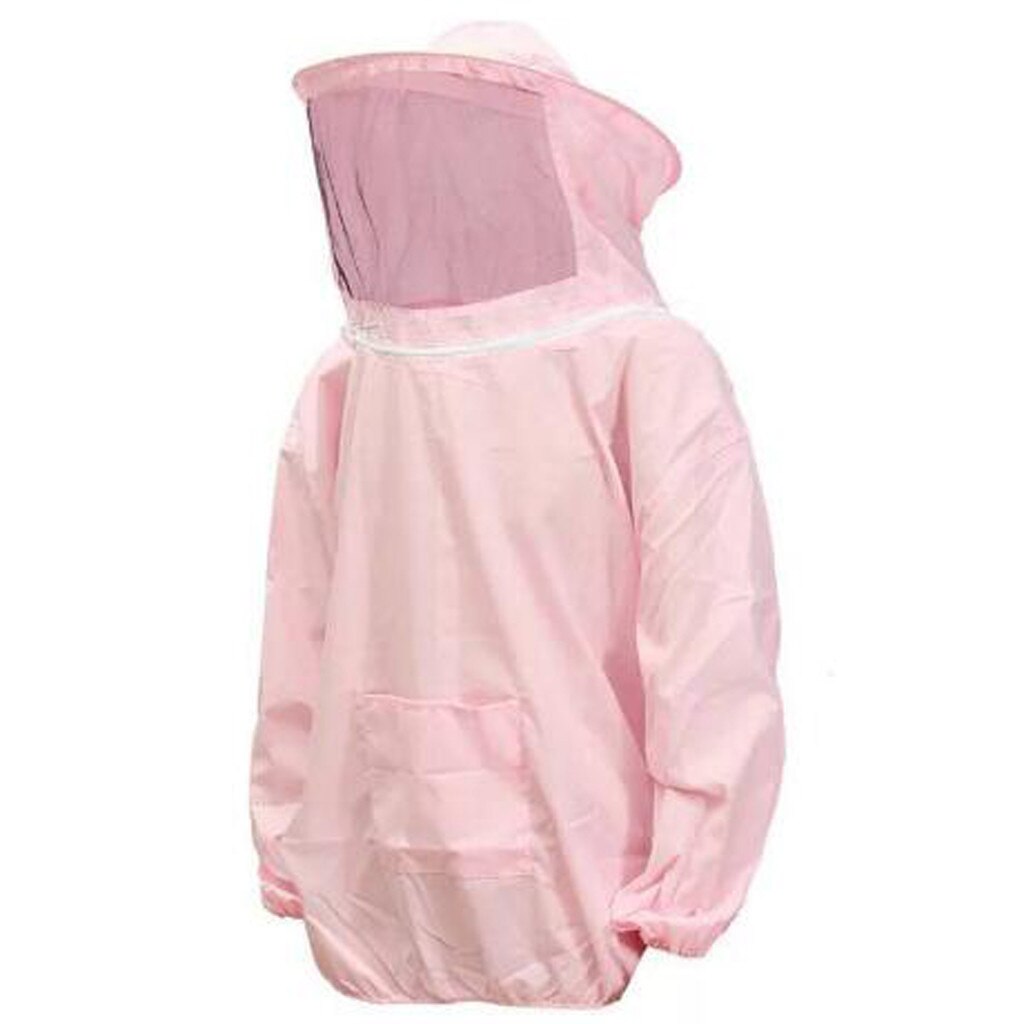 Camouflage Beekeeping Jacket Bee Protective Clothing Ventilated Bee Suits Man Woman Universal Clothing: PINK