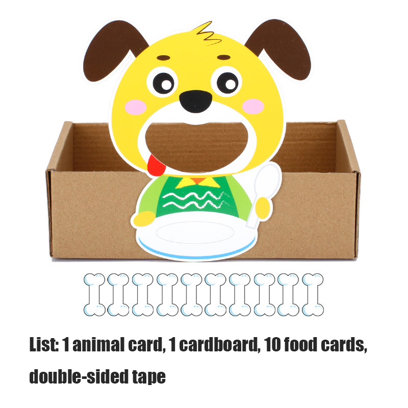 Kindergarten Activity Area Corner Toys Mathematics Play Teaching Aids Feeding Animals Handmade Educational Aids WYW: dog