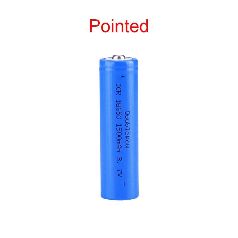 100% Originele Doublepow 18650 Batterij 3.7V 1500Mah Lithium Ion Batterij Oplaadbare Batterij Voor Zaklamp Etc: 1 PCS Pointed