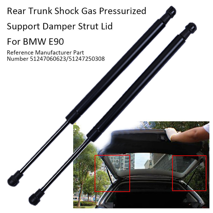 One Pair Rear Trunk Shock Gas Pressurized Support Damper Strut Lid For BMWE90 Accessories Practical Durable l0427