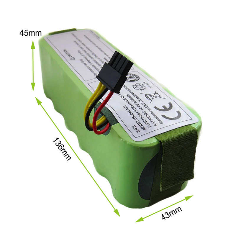 Batteri för kitfort  kt504 haier  t322 t321 t320 panda  x500 x580 x600 ecovacs spegel  cr120 dibea robot dammsugare 3500 mah
