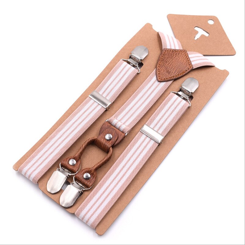 Children Kids Boy Girls Clip-on Y-Back Suspenders Elastic Adjustable Braces