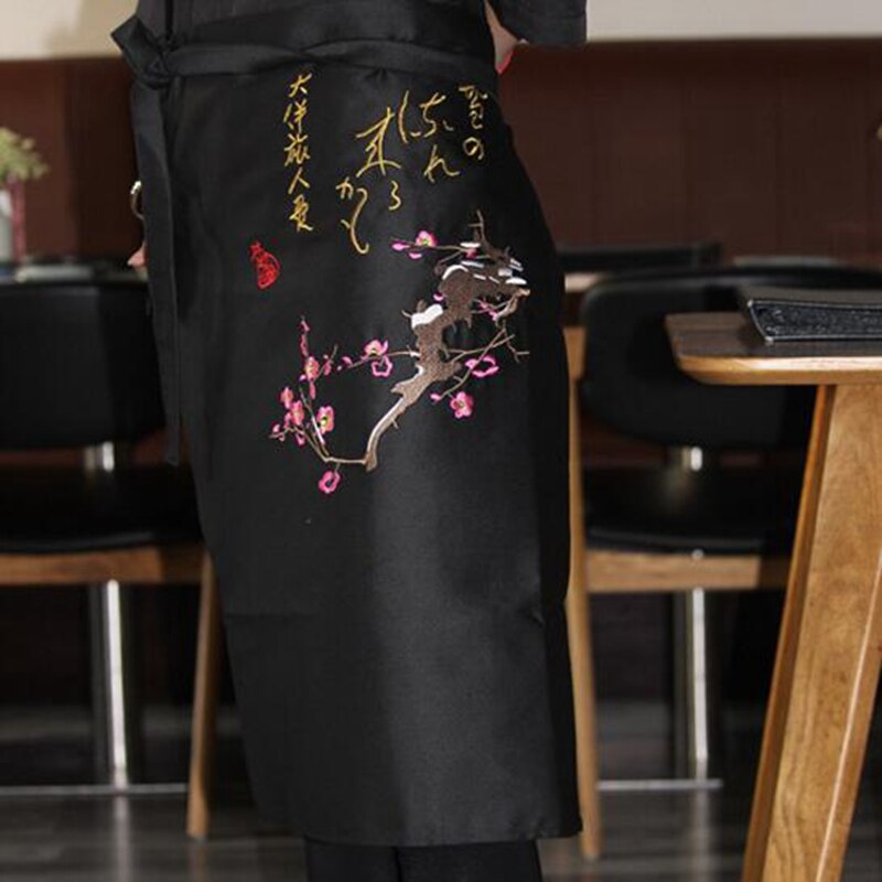 1pcs Sushi Chef Practical Apron Japanese Restaurant Bar Adult Work Uniform Waist Embroidery Unisex DAJ9292