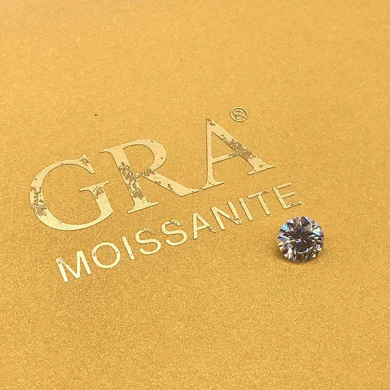 Loose beads 1.0ct Carat 6.5mm IJ Color Round Brilliant Cut loose Moissanite Lab Diamond ring bracelet DIY material