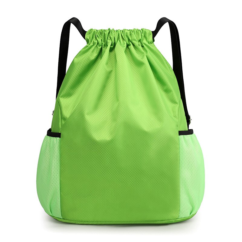 Bolsa de natación suave impermeable al aire libre, mochila de doble hombro para gimnasio, senderismo, playa, Camping, con cordón: Green Small