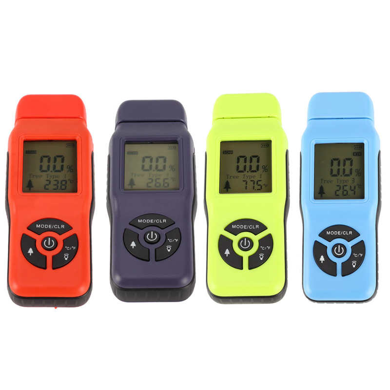 Handheld Digital Wood Moisture Meter Portable LCD Display Wood Humidity Tester Indoor mini Child environmental test 2%-70%