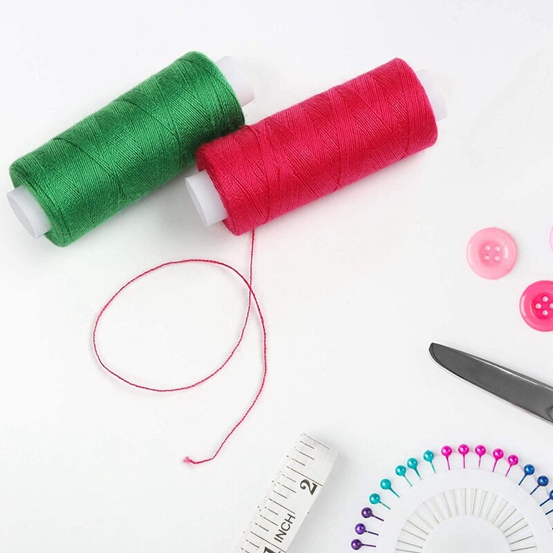 Sewing Thread Set 100 Colour 250Yd Each Spool Polyester Thread Kit for Hand or Machine Sewing