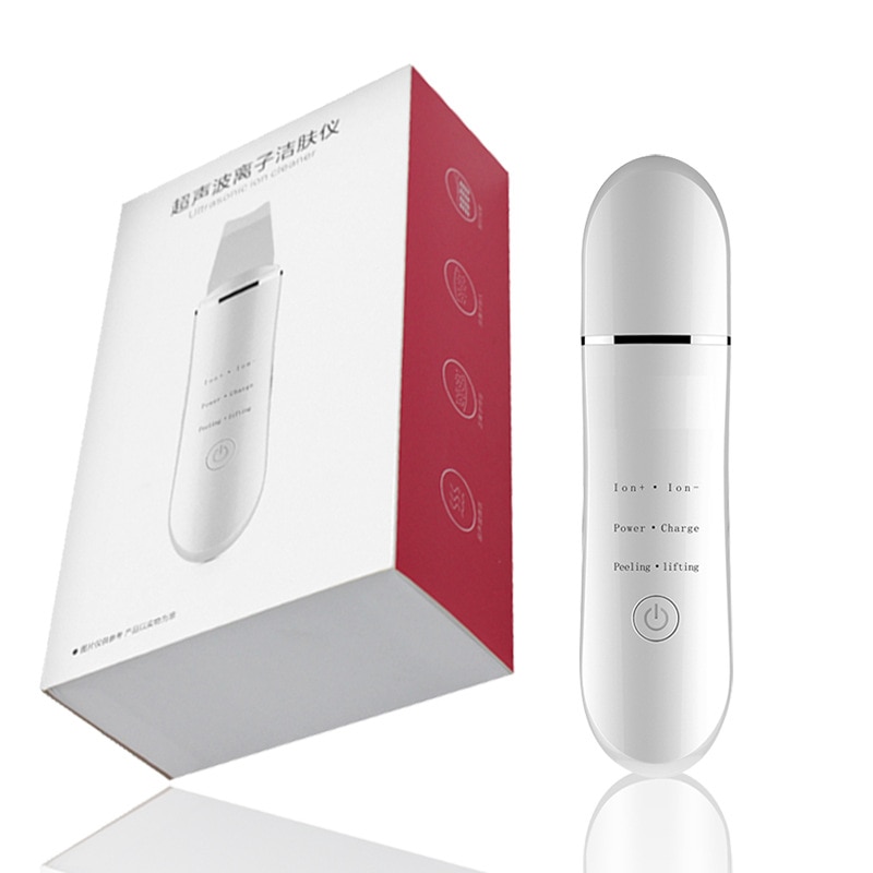 Instrumento de limpieza antiarrugas con iones negativos, limpiador cutáneo ultrasónico de entrada y salida Facial, instrumento cosmético