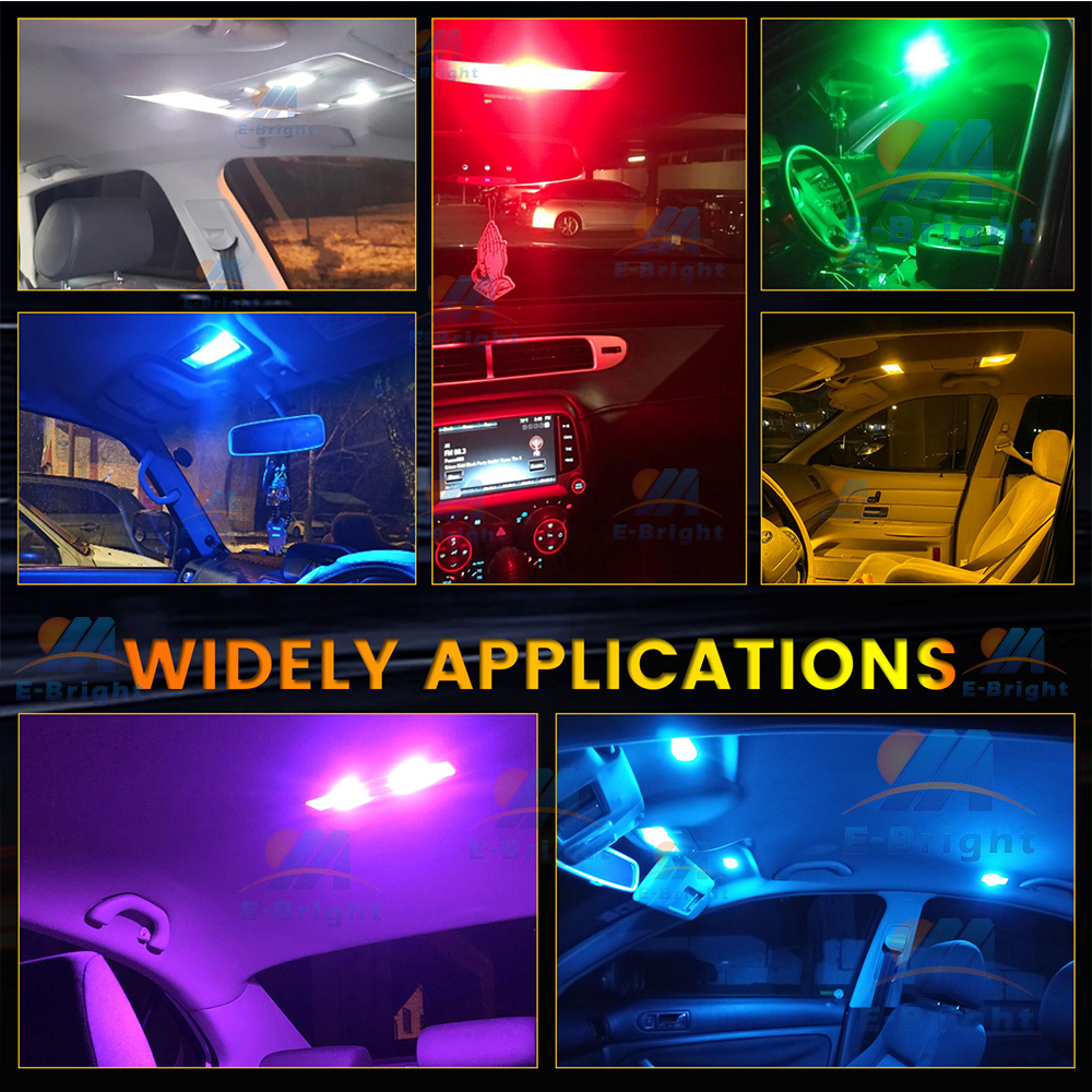 Bombilla de festón LED para coche, luz de lectura Canbus 5630 6 9 SMD, 12V, 31mm, 36mm, 39mm, 41mm, compartimento de equipaje, blanco, rojo, azul hielo, rosa, 2 uds.