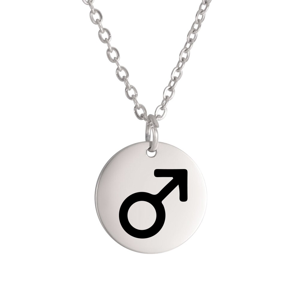 Dawapara Planeet Symbool Amulet Kleine Charme Ketting Jupiter Saturnus Pluto Neptunus Planetaire Alchemische Symbolen Roestvrij Staal