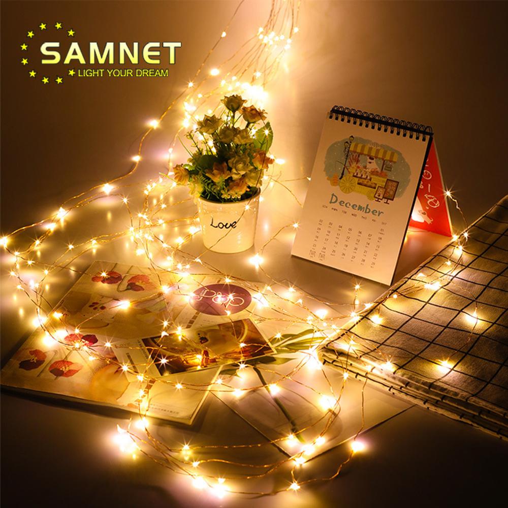 LED Solar Energy Garland Vines Falls Lights Outdoors Lantern String Lights For Wedding Christmas Tree Decoration As Solar Lamps