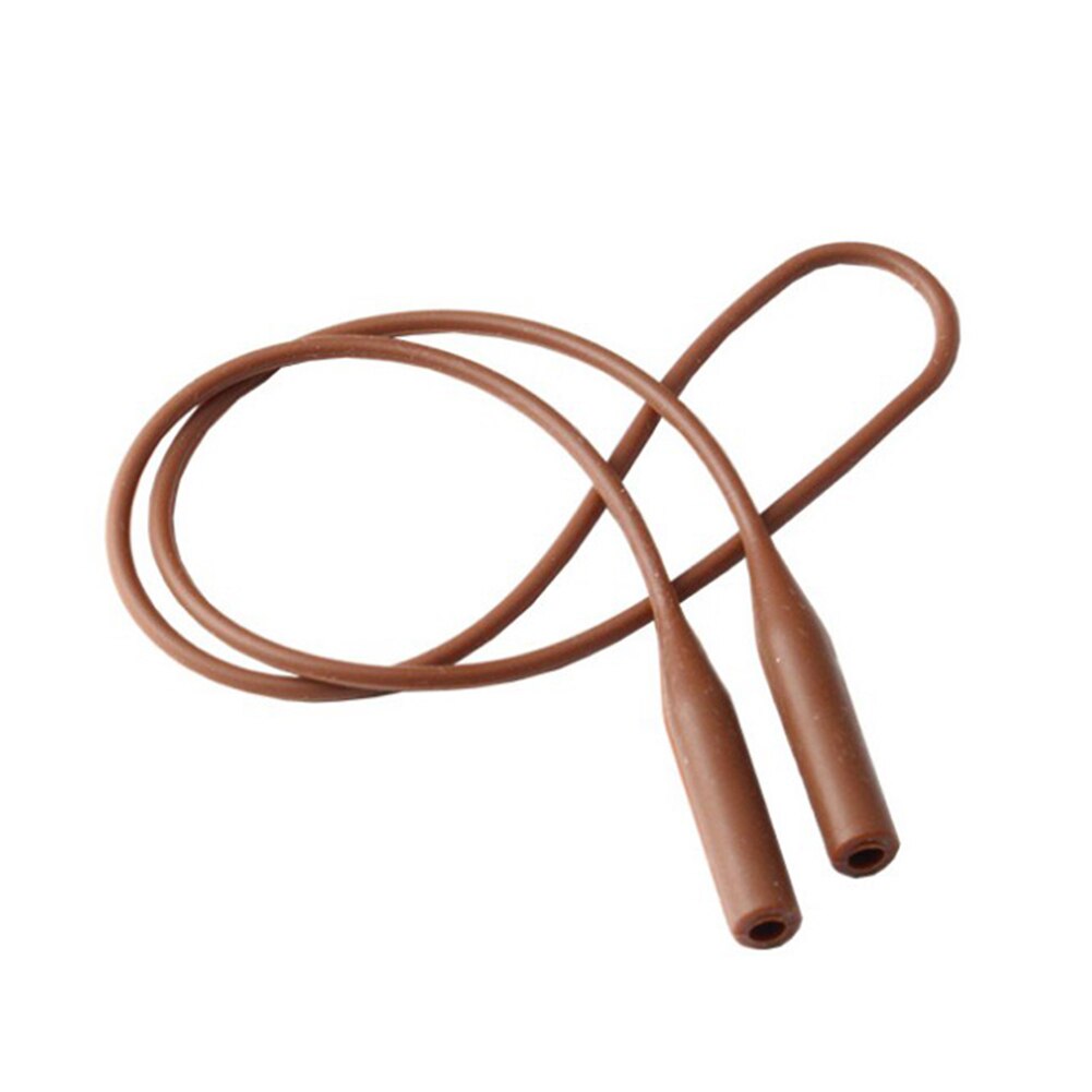1 pcs Silicone Glasses Chain Strap Cable Holder Neck Lanyard for Reading Glasses Strap Women Men Sunglass Cord Eyewear Accessory: Brown
