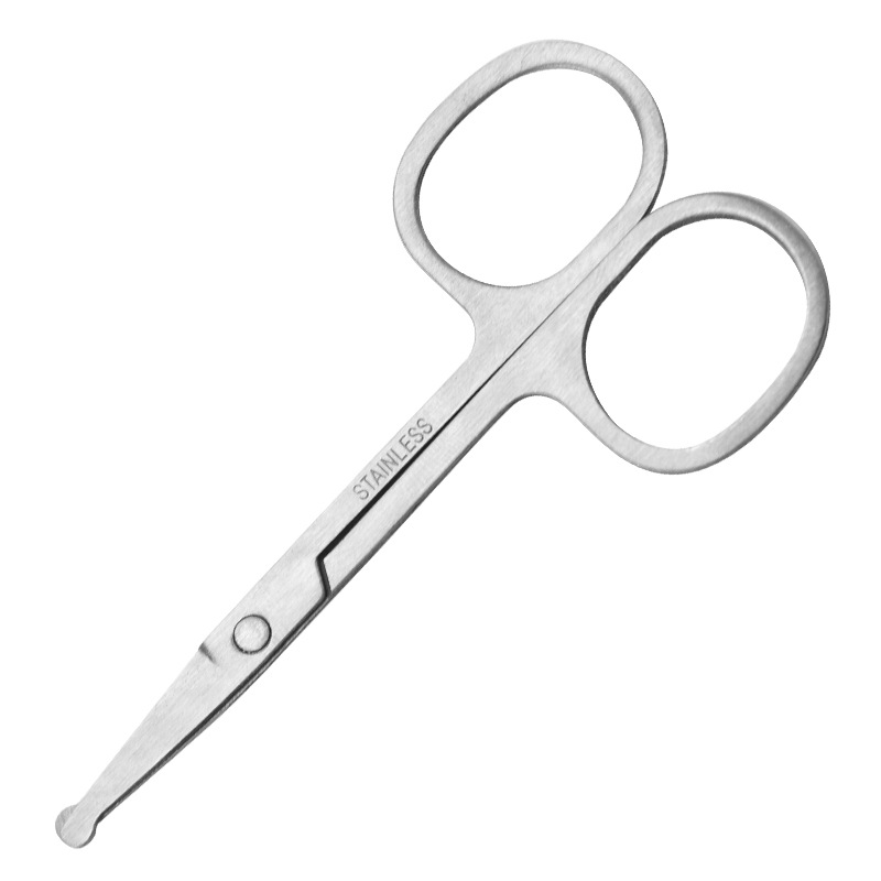 Ciseaux de coiffure pour le nez, en acier inoxydable, léger, à pointe ronde, tondeuse de beauté, ergonomique, coupe-cheveux pour le nez