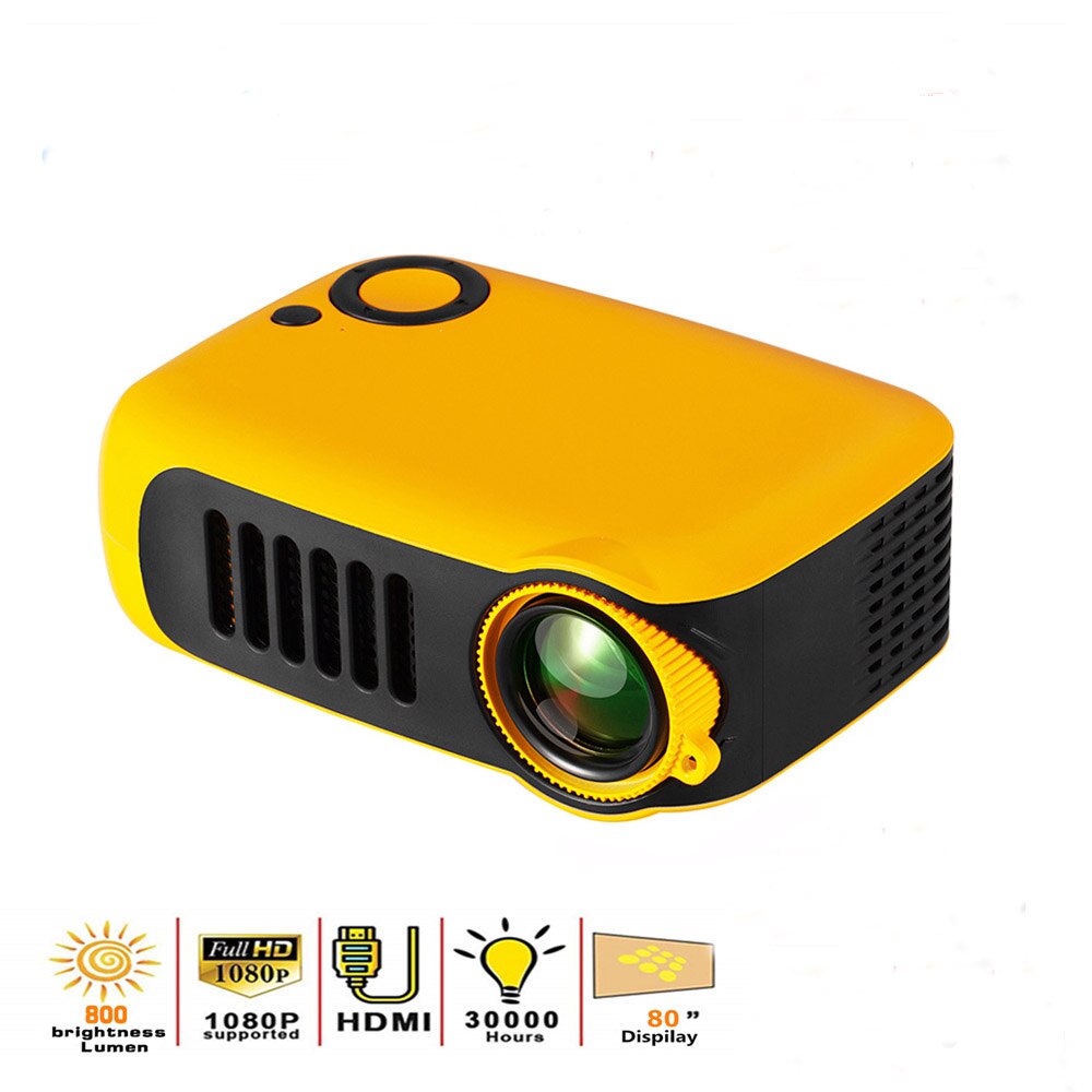 Z70 A2000 Mini Projector Intelligent Projector Home 720p High Definition Projection Portable LED Multimedia Built-in Speaker