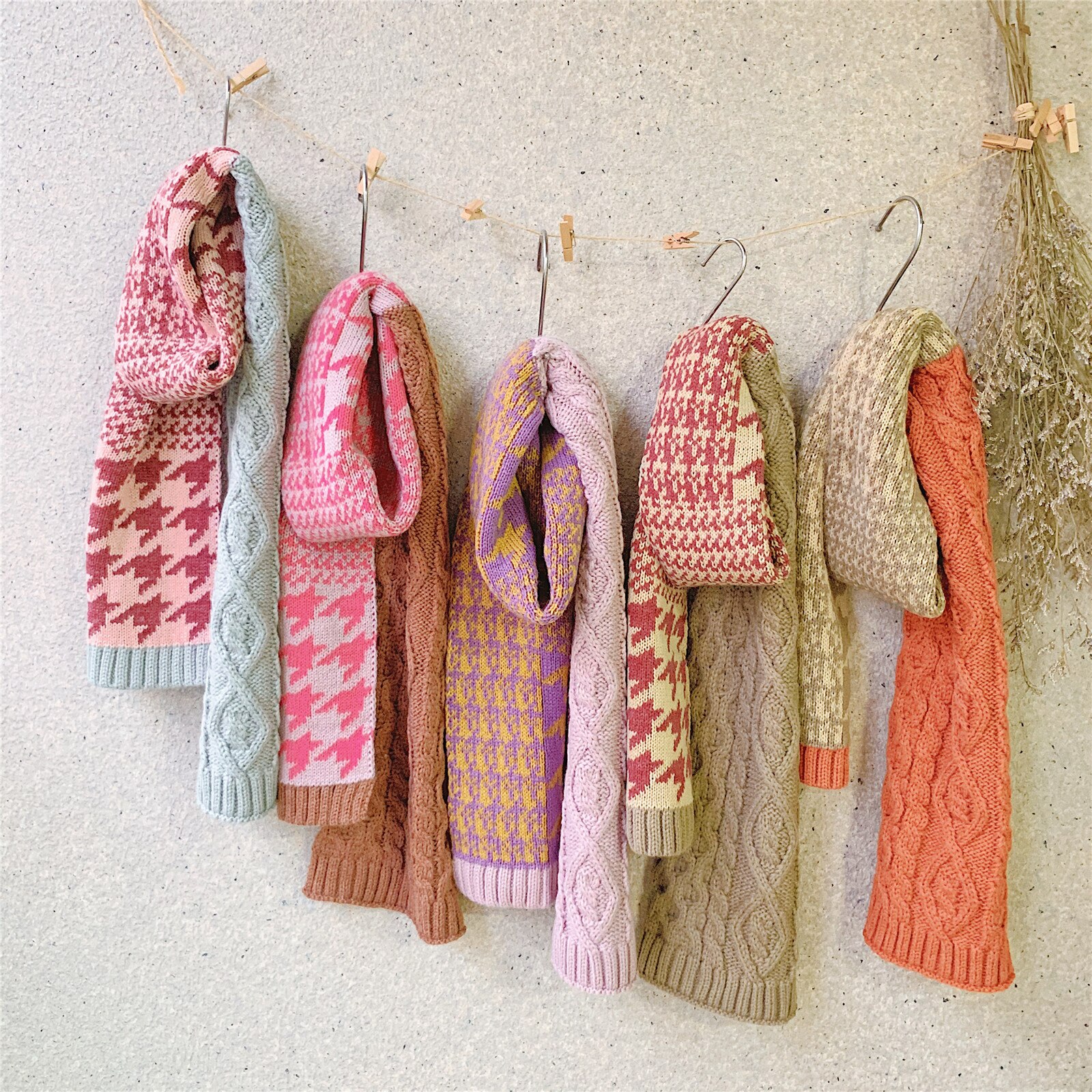 Foulard en coton pour enfants, Bandana noir, accessoires Hijab, vêtements d'automne pour filles en bas âge