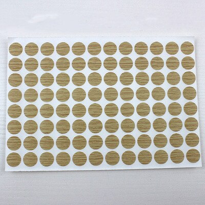 96Pcs/Sheet Pvc 15Mm Zelfklevende Decoratieve Films Meubels Schroef Cover Caps Stickers Hout Ambacht Bureau Kast ornament: 13