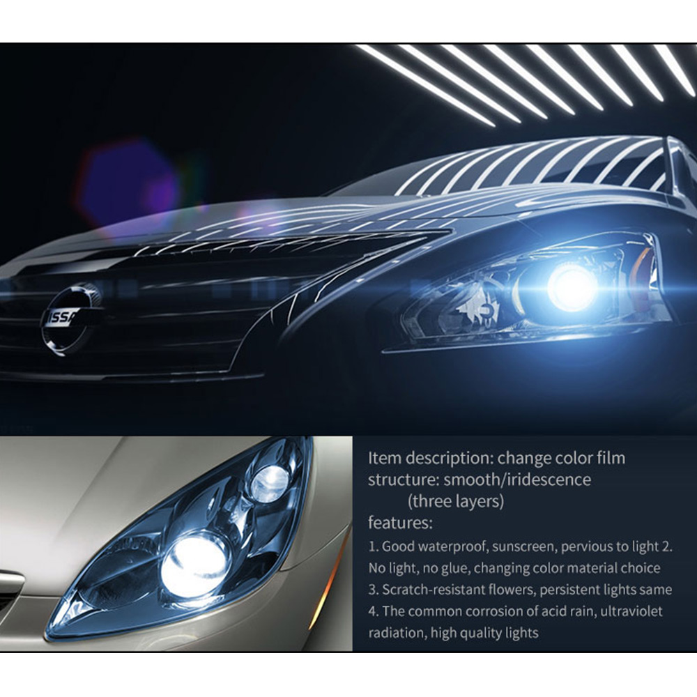 11 kleur Auto Licht Koplamp Achterlicht Tint Vinyl Film Sticker Vel Mistlamp Achterlicht Mat Rook Film 30x60 cm