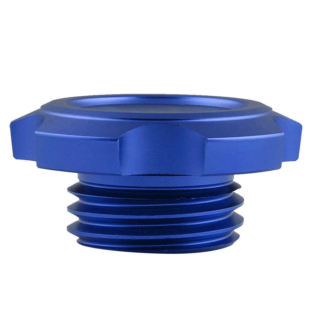 Car Engine Oil Filler Fuel Tank Cover Billet Aluminum For: Blue