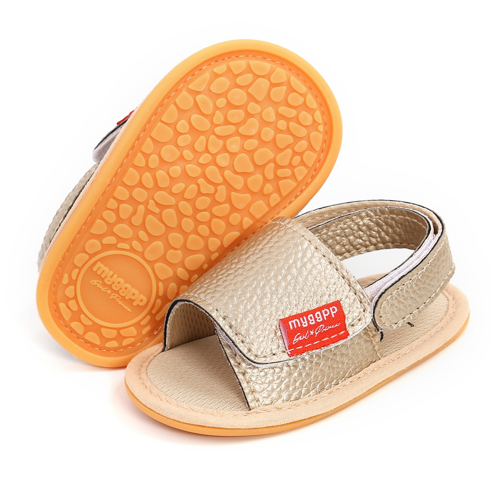 Bobora-zapatos de leopardo informales de cuero PU para verano, sandalias antideslizantes para recién nacido, primeros pasos, 0-18 meses: J / 13-18 meses