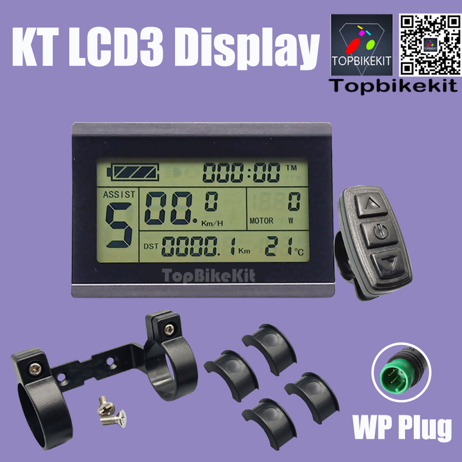 Ebike Display Kt Lcd3 Lcd4 Lcd5 Lcd 8H Lcd 8S Lcd9 Lcd 10H Lcd11 Led 900S Led 890 24v36v48V 48V 72V Fietsaccessoires Cycling Kt Display: Army Green
