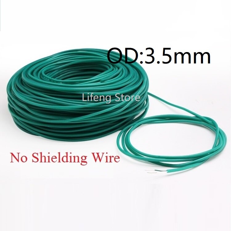K Type OD 4mm 3mm Towed Thermocouple Line 2 Cores Soft Silicone Rubber Shielded Wire PTFE Insulated PTFE Compensation Cable