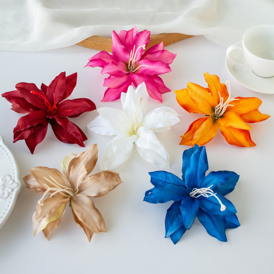 Artificial Flowers Silk Lily Festival Party Home Outdoor Garden Wedding Bridal Bouquets Room Decor DIY Box Garland Hotsale