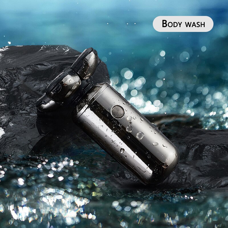 Rasoir électrique 5 en 1 rechargeable pour hommes, rasoir pour le visage et le corps, rasoir pour barbe, humide et sec