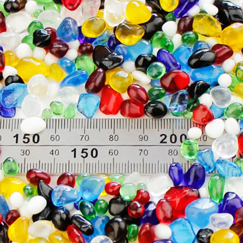 100g Klar Runde Glas Edelsteine Mosaik Fliesen Flache Perlen Für Kunst Handwerk Dekorative Glas Kiesel Stein DIY Cabochon Mosaik, der