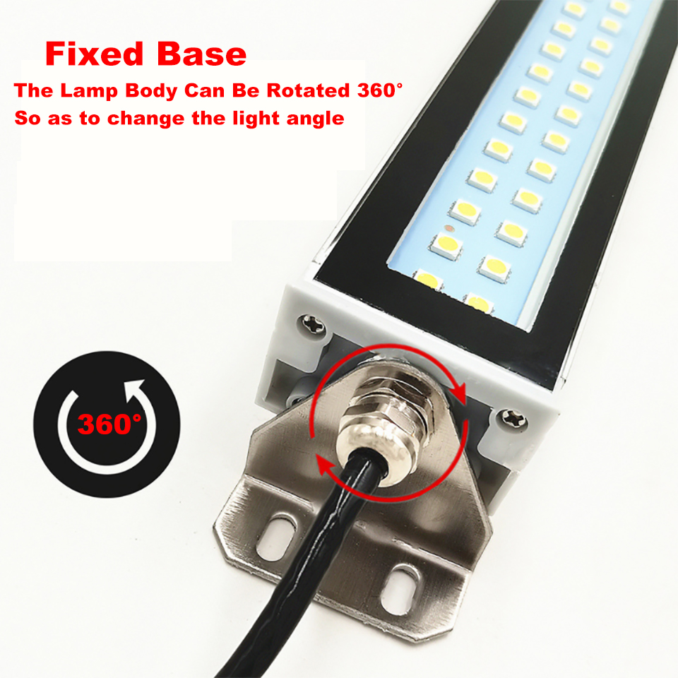 24V 220V LED Milling CNC Machine Tool Lights Waterproof Oil-proof Explosion-proof Workshop Surface Mounted Wall Working Lamp