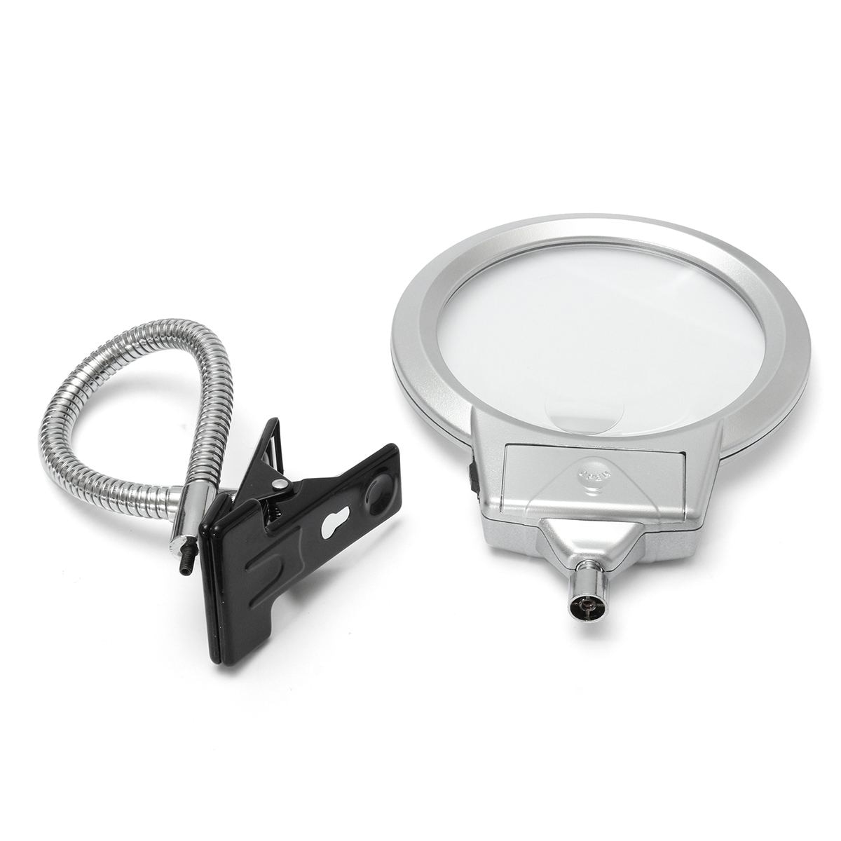 Illuminated Magnifier Magnifying Clip On Desktop Glass Reading Loupe Metal Hose LED Lighted Lamp Top Desk Magnifier With Clamp