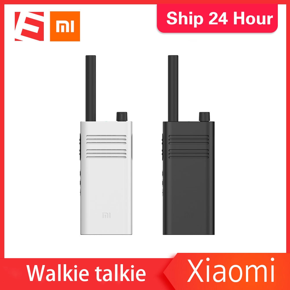 100% originale Xiaomi Norma Mijia accorto Walkie talkie 1-5 km Chiamata 16 Canali anti-inceppamento Lungo pausa Palmare interfono senza fili