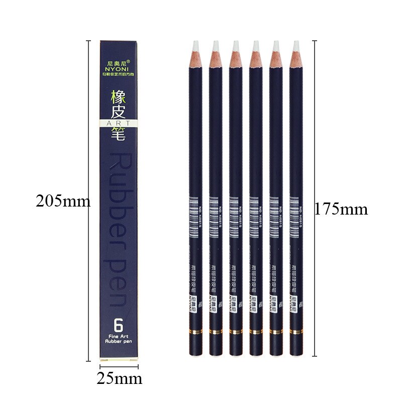 Rubber PenPencil Eraser for Painting Drawing Manga High Precision Pen Shape Erasers School Art Stationery Supply