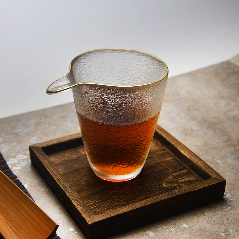 Förtjockat glas daglig kopp teservis i japansk stil värmebeständig tekanna vattenkanna chahai mjölk kaffemugg