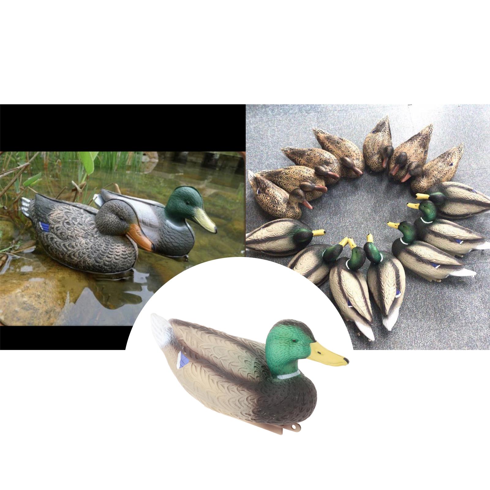 Lifelike Mallard Duck Decoys Animals Drake Landscape Ornament