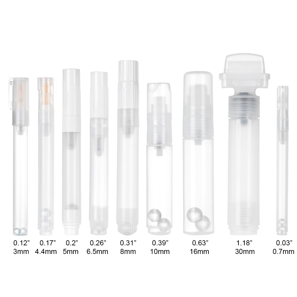 Plastic Refillable Empty Rod Ink Graffiti Pens Barrels Tube Transparent Repeatable Use Stationery Liquid Chalk Marker Accessory