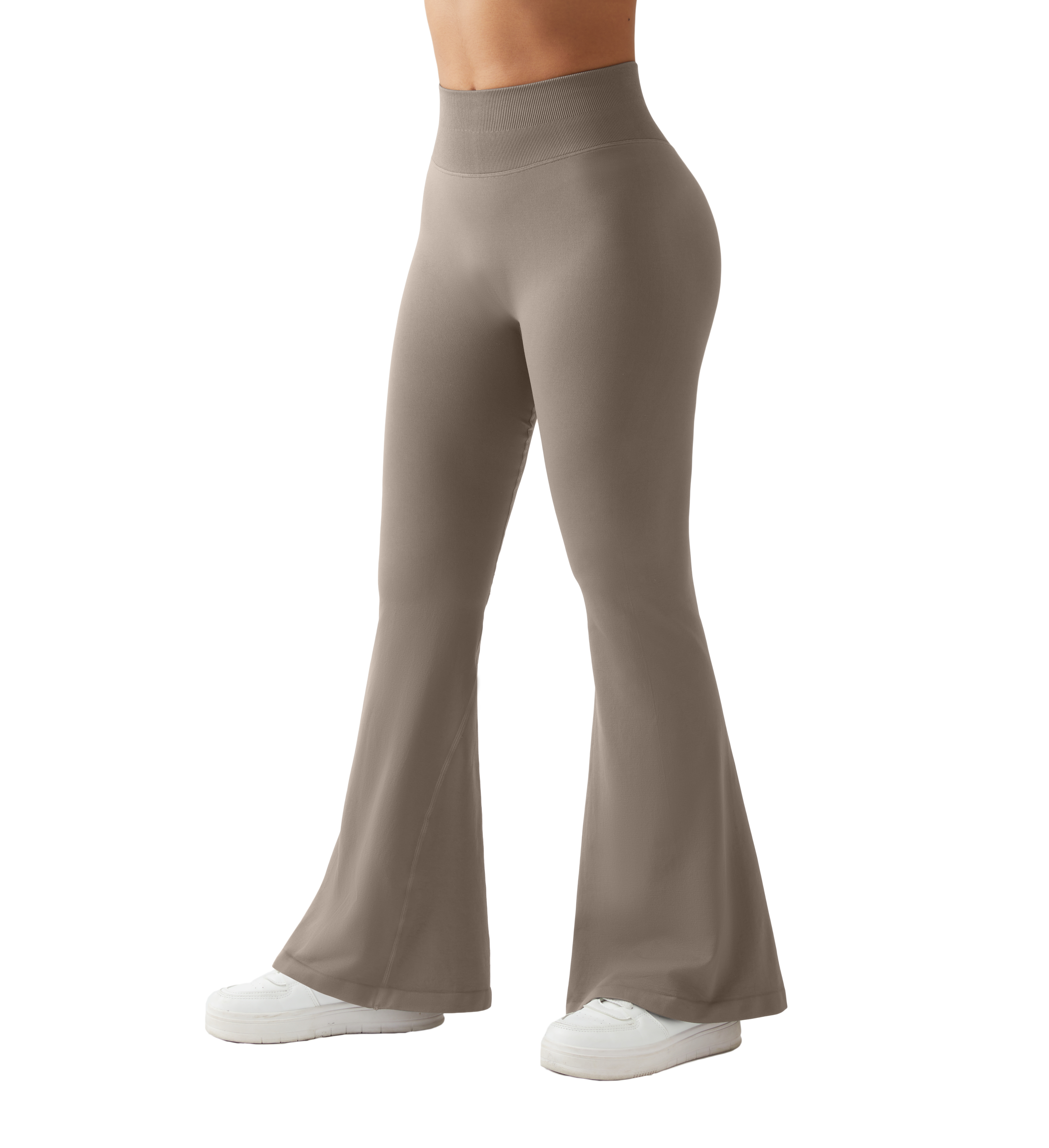 aufflackern Gamaschen Frauen Yoga Hosen Yoga Hosen Breite Bein Hohe Taille Fitnessstudio Fitness Hosen lässig Streetwear Sport Ausgestelltes Hosen Damen: M / Dunkelblau