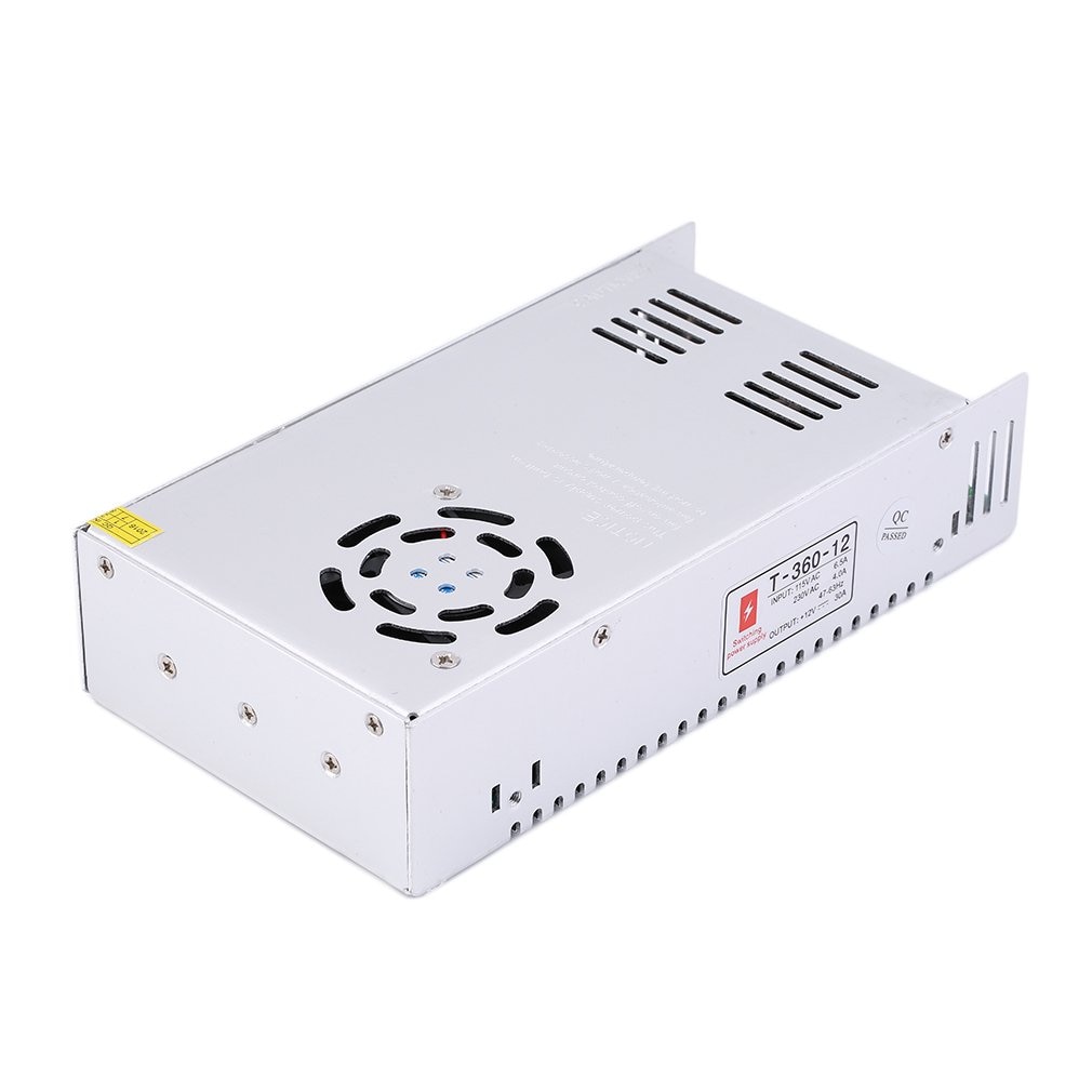 Regulated Switching Power Supply Transformer 115/230V AC for LED Strip Light Lighting 12V 30A 360W