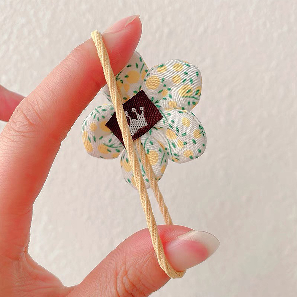 10 unids/set de lazos coloridos para el cabello con flores, coleteros elásticos, banda de goma, accesorios para el cabello de bebé para niños pequeños, niños, adolescentes y niñas