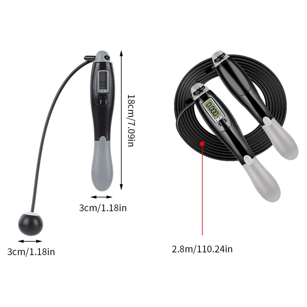 Cordless Electronic Skipping Rope Gym Fitness Cordless Skipping Smart Jump Rope with LCD Screen Counting Speed Skipping Counter